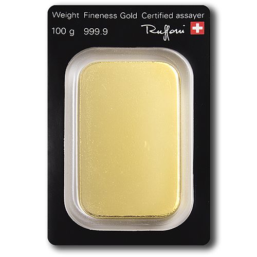 100 g Investment Gold Bar – Argor Heraeus