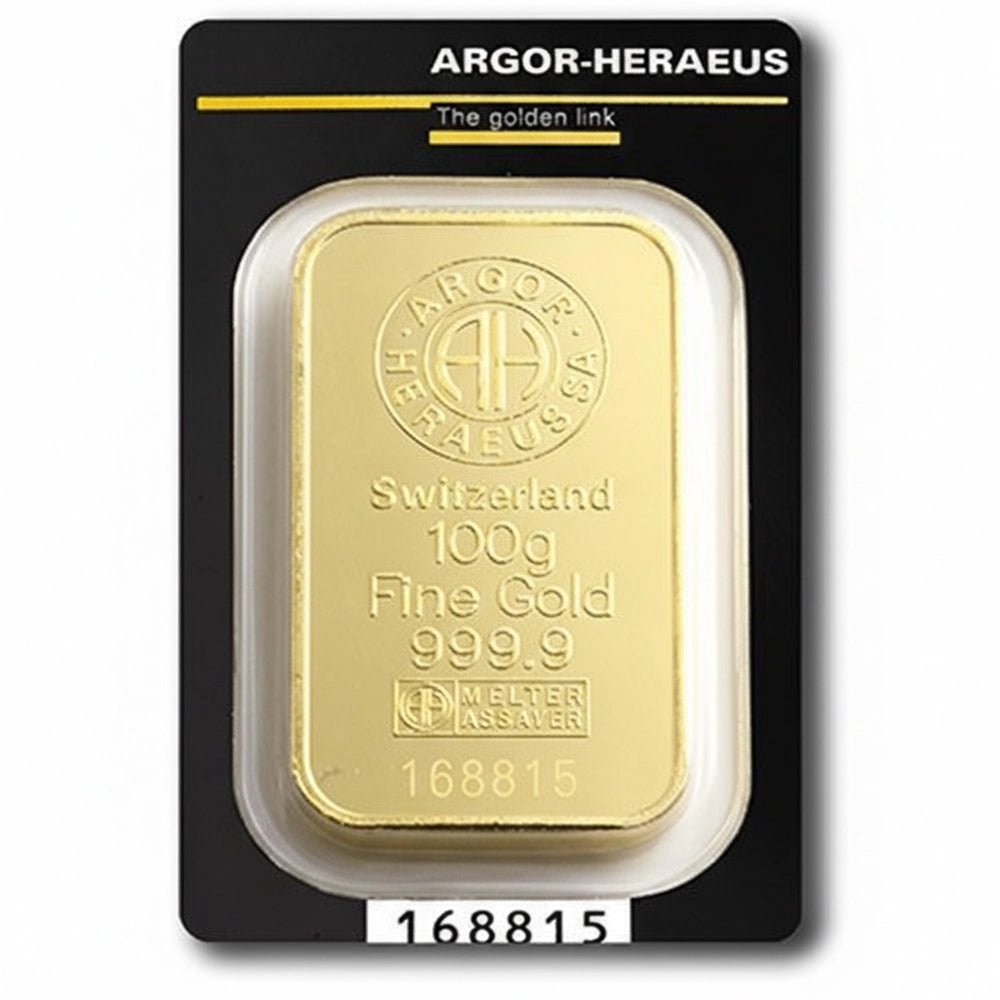 100 g Investment Gold Bar – Argor Heraeus