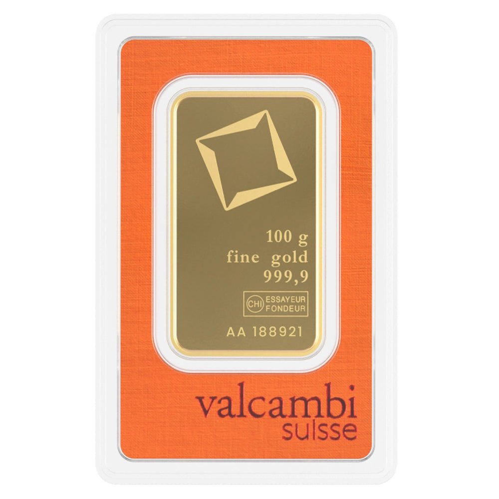 100 g Investment Gold Bar – Valcambi