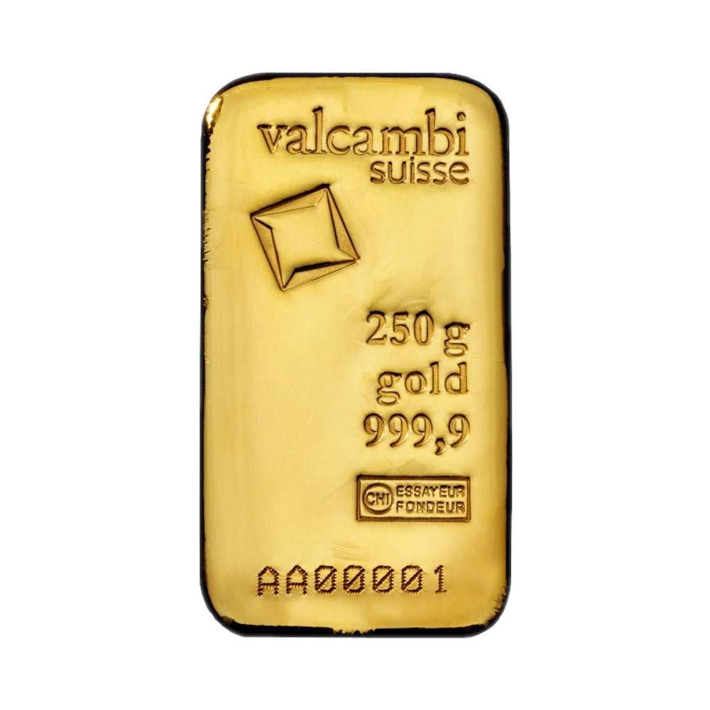 250 g Investment Gold Bar – Valcambi