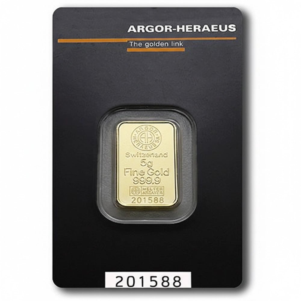 5 g Investment Gold Bar – Argor Heraeus