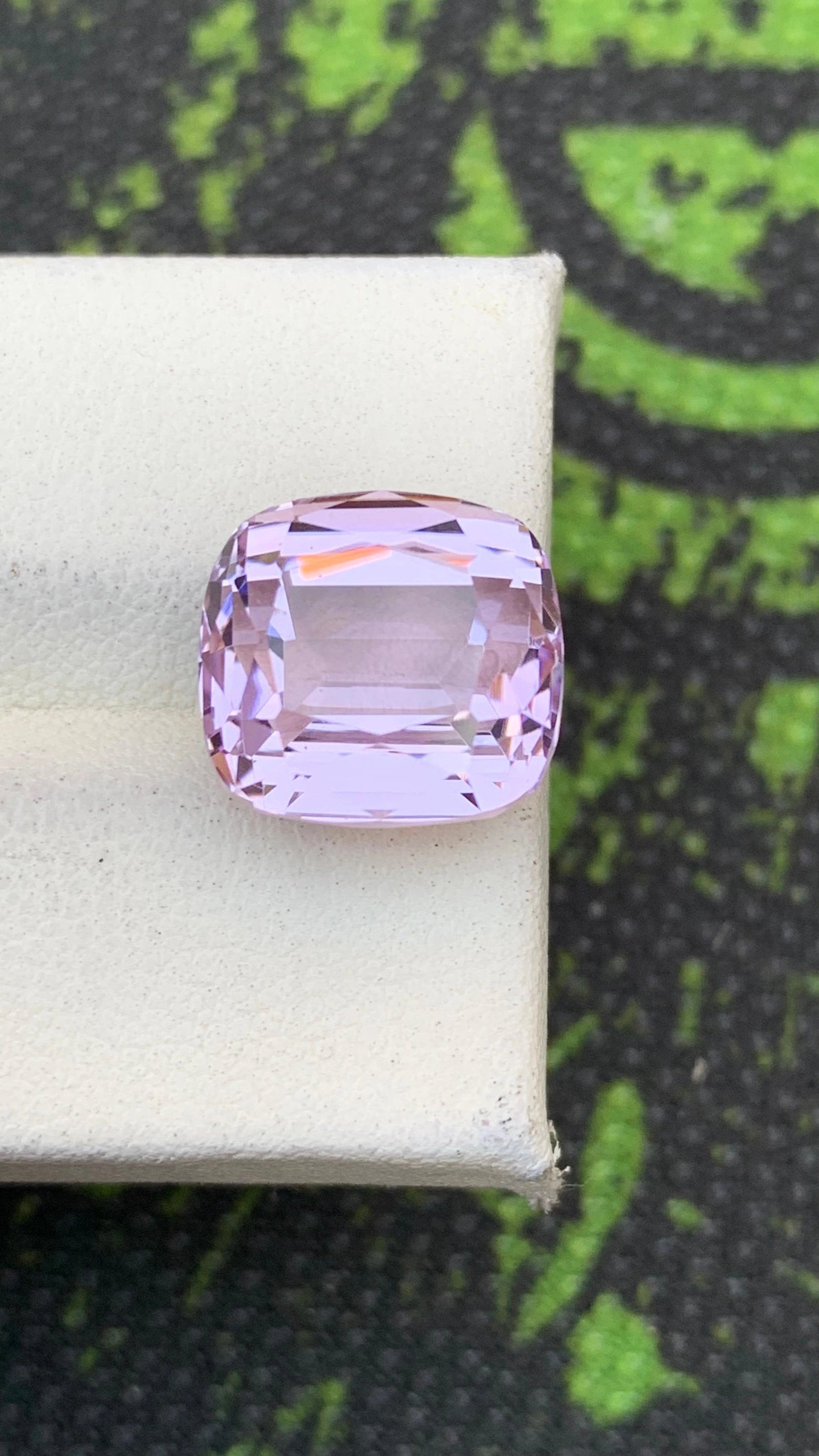 Kunzite 10.70 ct – Light Pink, Cushion Cut, Heated, Afghanistan