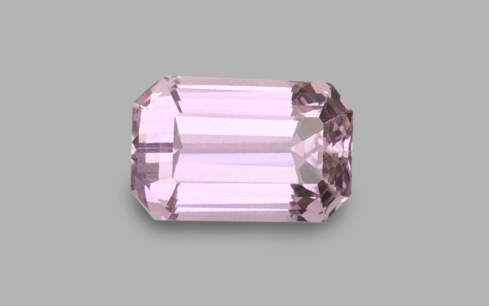 Kunzite 25.40 ct – Light Pink, Octagonal Cut, Untreated