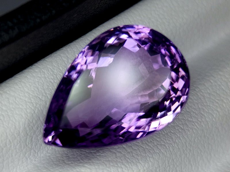 Natural Amethyst 16.79 ct – Purple, Pear Cut, Untreated
