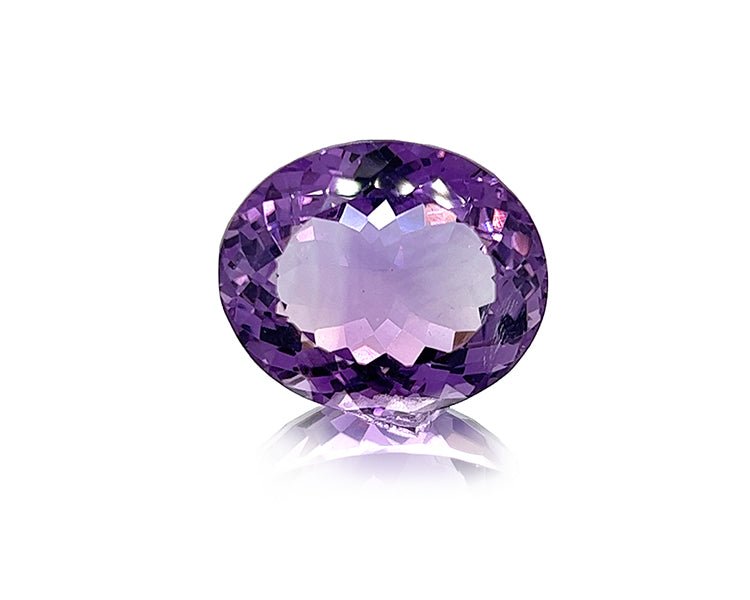 Natural Amethyst 30.77 ct – Purple, Oval Cut, Untreated