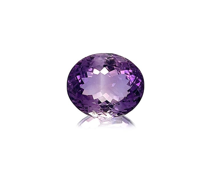 Natural Amethyst 32.75 ct – Purple, Oval Cut, Untreated, ČGL Certified