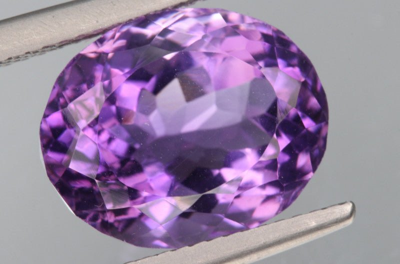 Natural Amethyst 9.10 ct – Purple, Oval Cut, Untreated