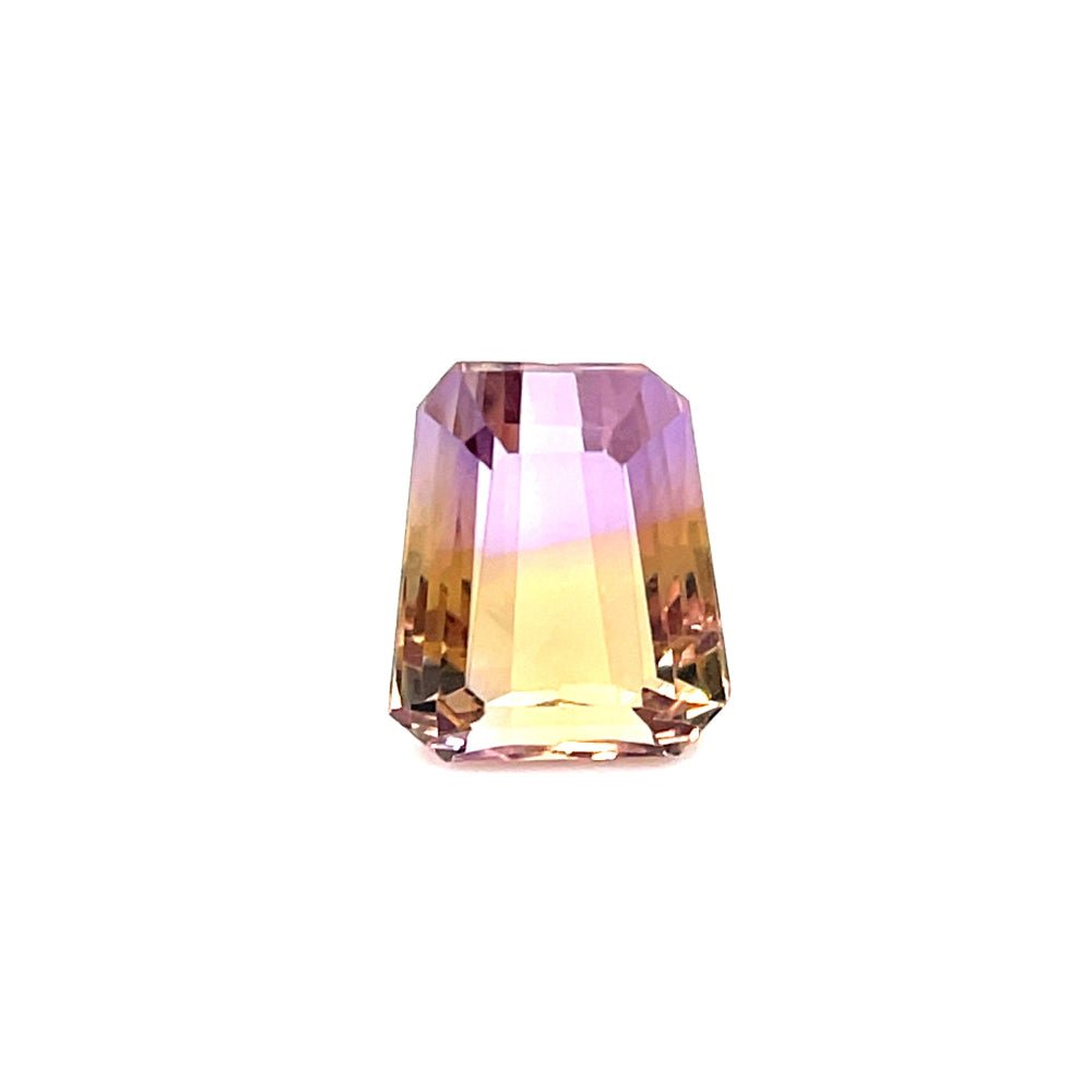 Natural Ametrine 9.04 ct – Purple/Yellow, Tapered Baguette Cut, Untreated