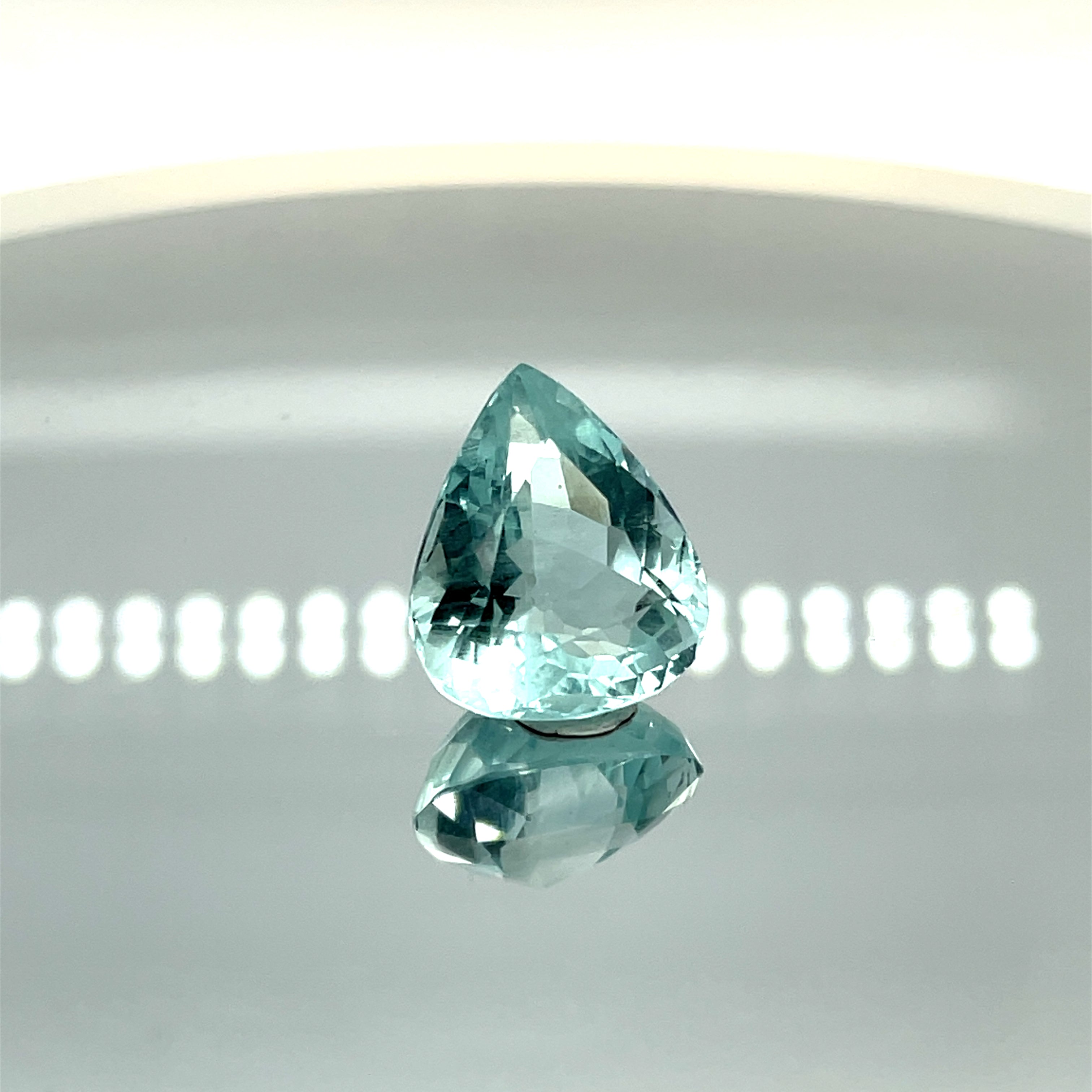 Natural Aquamarine 11.54 ct – Pear Cut, Untreated