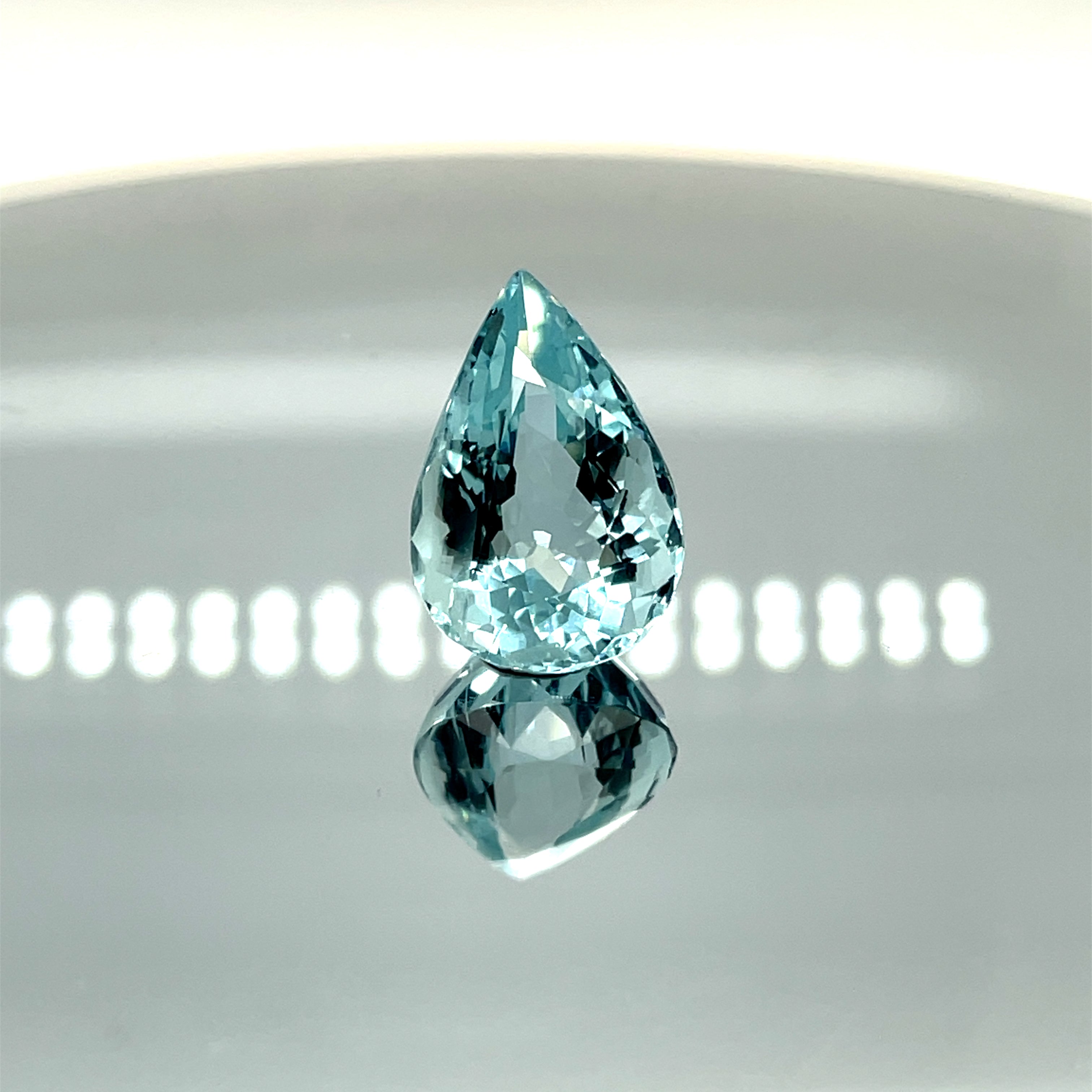 Natural Aquamarine 11.74 ct – Pear Cut, Untreated