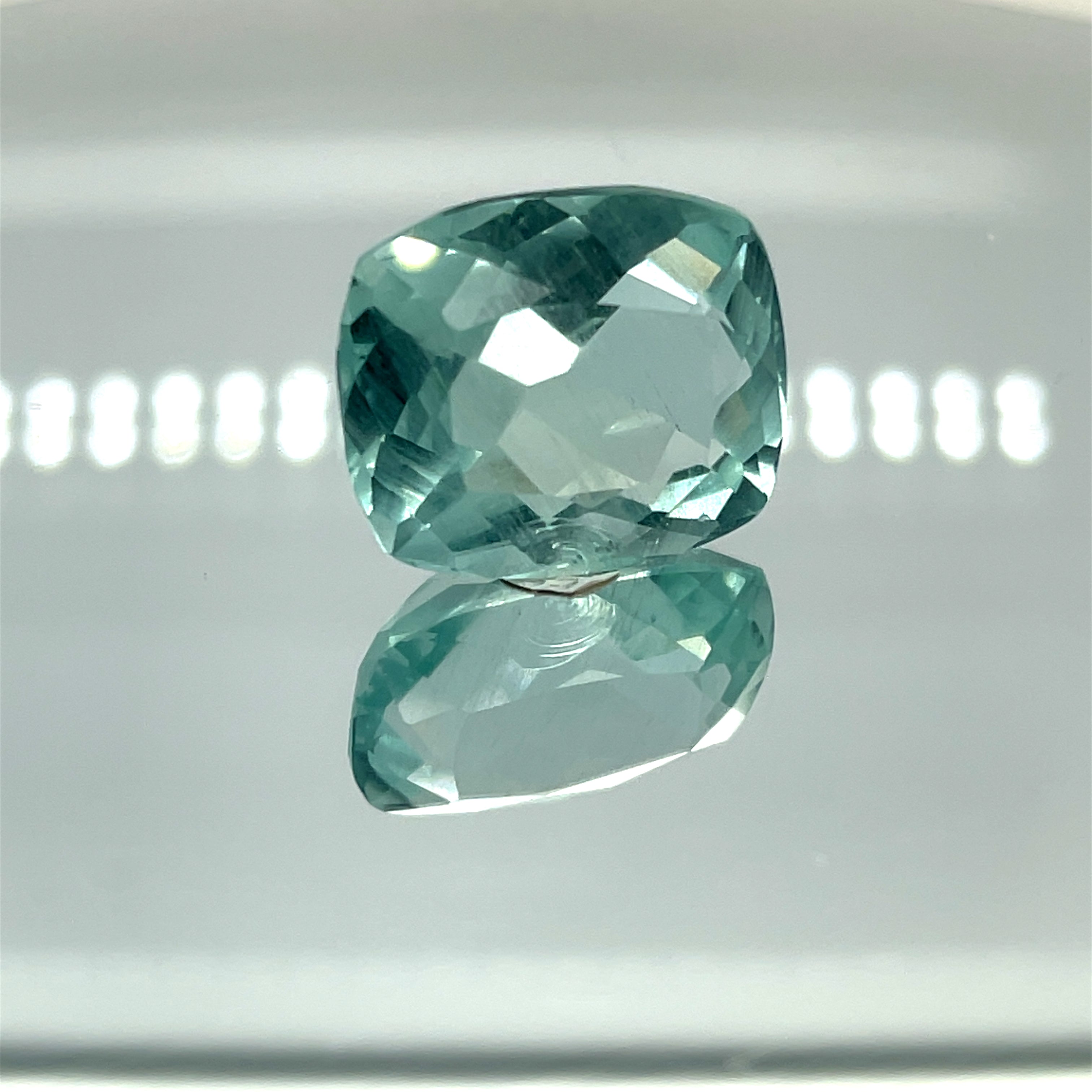 Natural Aquamarine 21.45 ct – Cushion Cut, Untreated