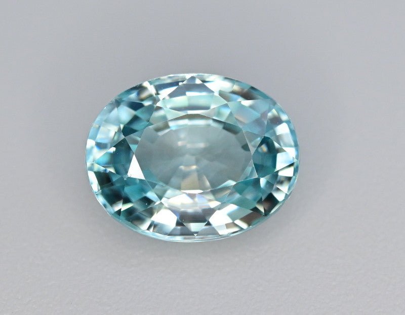 Natural Blue Zircon 4.80 ct – Oval Cut, Heated, Cambodia
