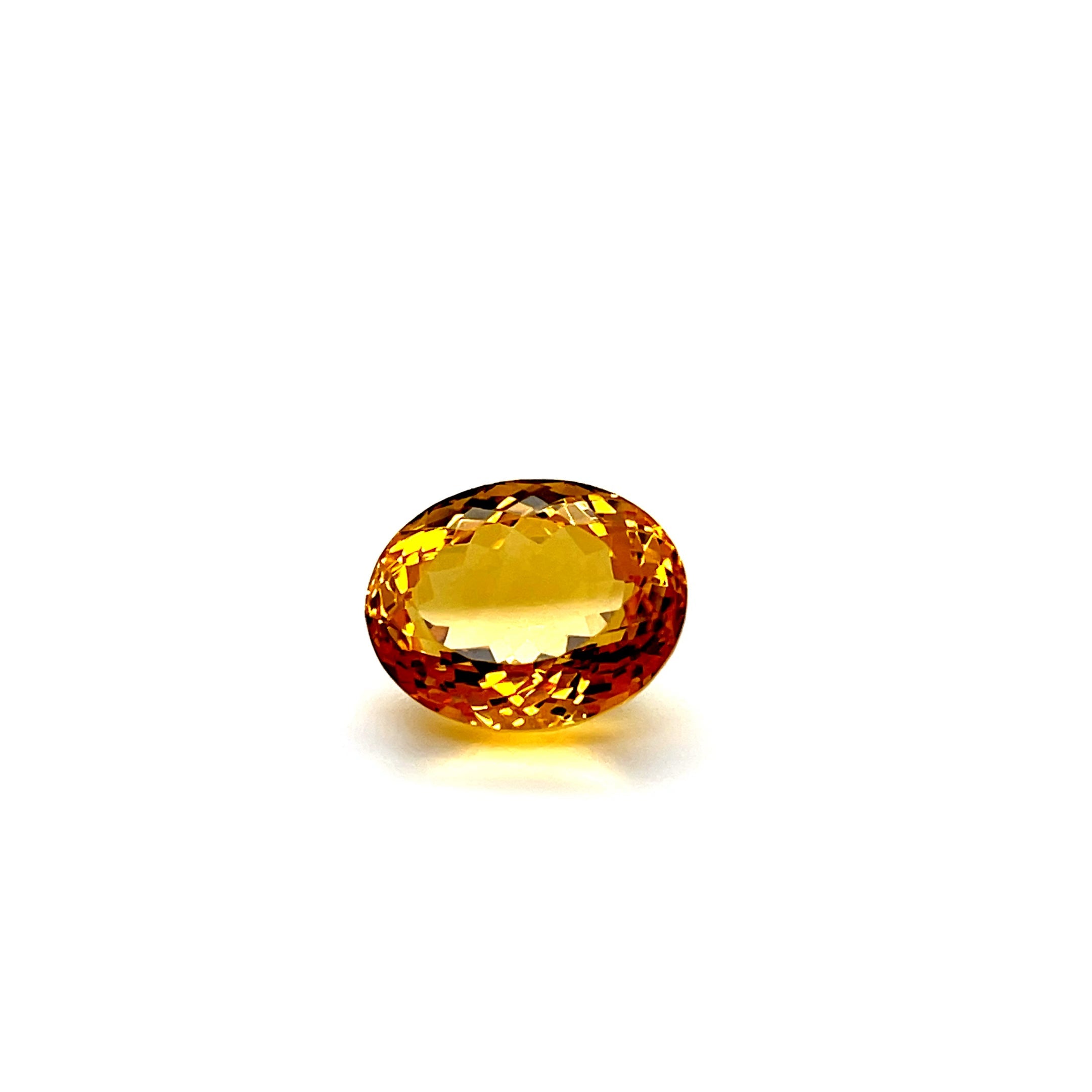 Natural Citrine 15.95 ct – Oval Cut, Heated, ČGL Certified