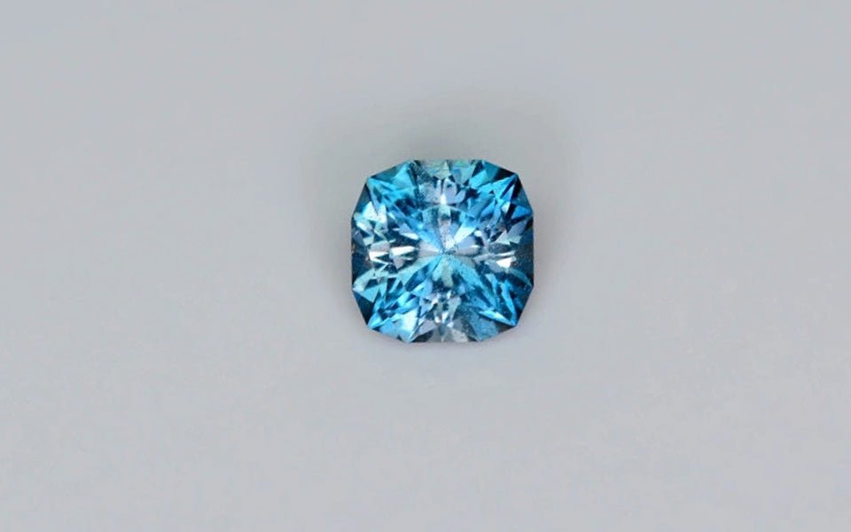 Natural London Blue Topaz 0.88 ct – Cushion Cut