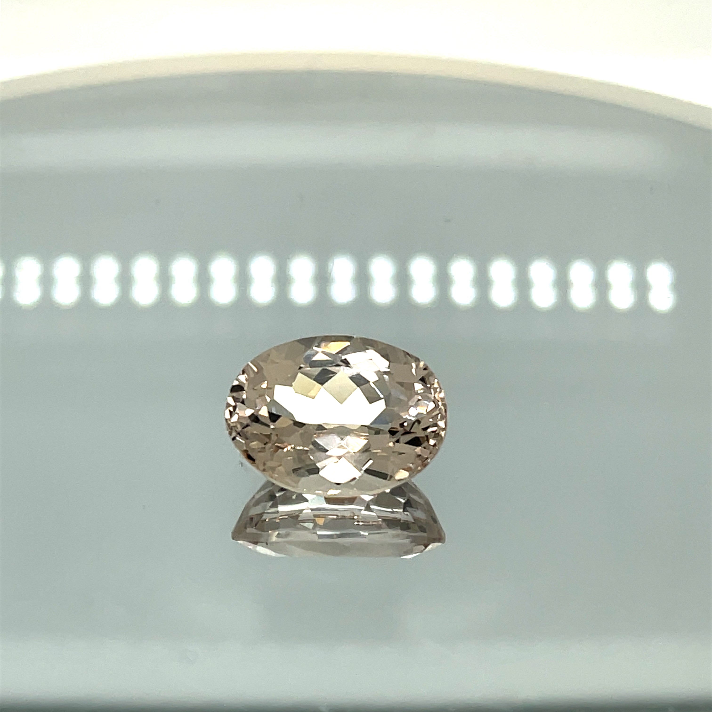 Natural Morganite 11.70 ct – Oval Cut, Unheated