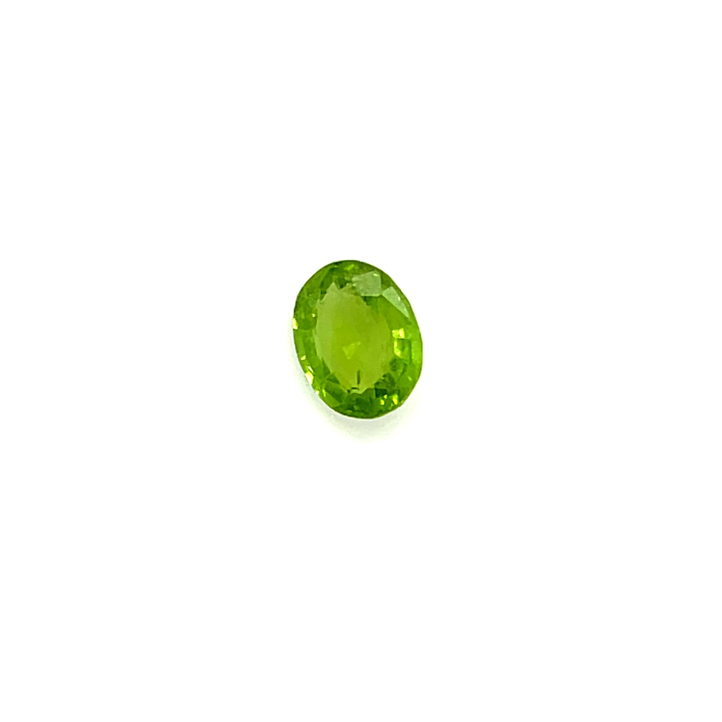 Natural Peridot 2.75 ct – Green, Oval Cut, Untreated