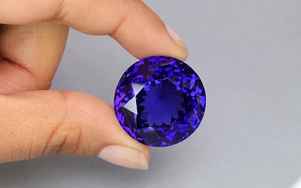 Tanzanite 61.75 ct – Round Cut, Natural, Lab Certified