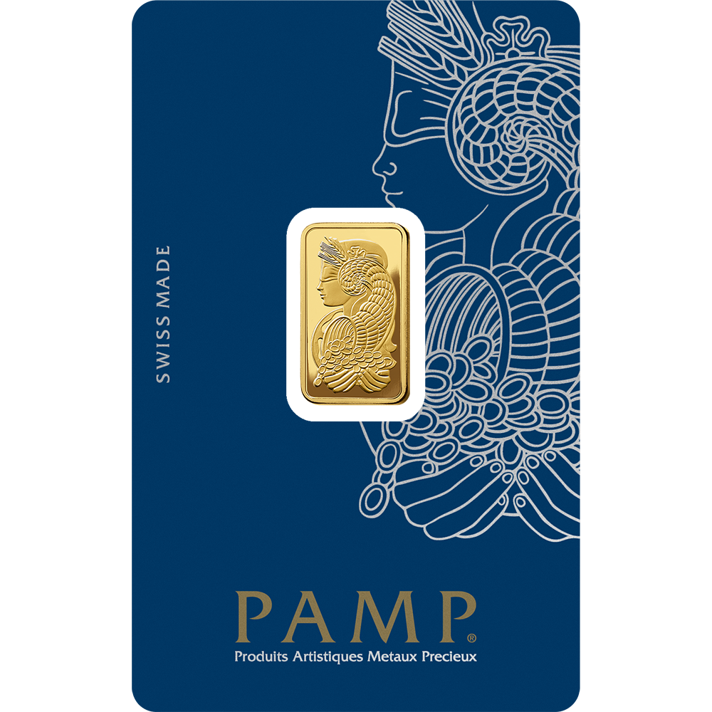 5 g Gold Minted Bar – PAMP Suisse (Lady Fortuna)
